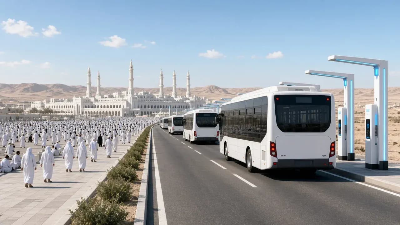 Building a Zero Emission Bus Network in One of the World's Busiest Pilgrimage Sites